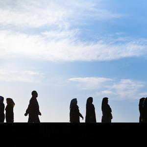 Highly Commended: Early Morning Walkers, by Andrew Peacock.